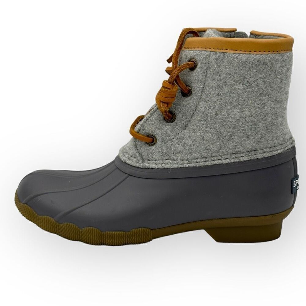 Sperry Youth Girls Saltwater STK163900 Boots Shoes Grey Girls 2m - Picture 4 of 10